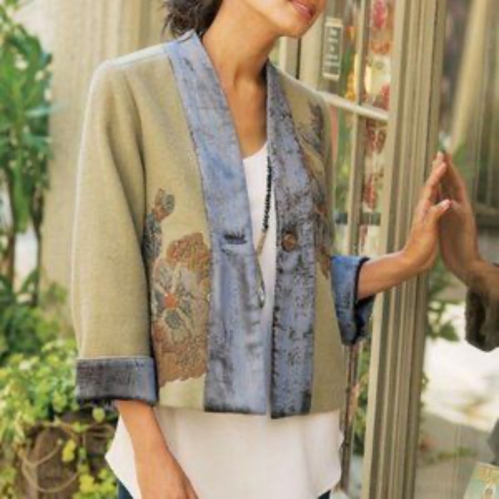 Soft Surroundings Adagio wool blend jacket